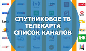 Спутниковое ТВ Телекарта список каналов