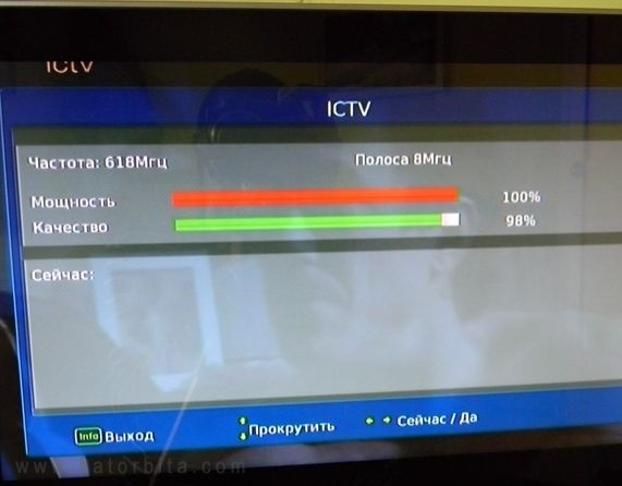 Интенсивность сигнала и Качество сигнала